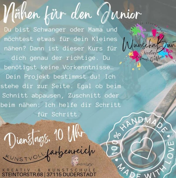 Dienstag, 31.01.2023 | 10 Uhr Nähen Junior