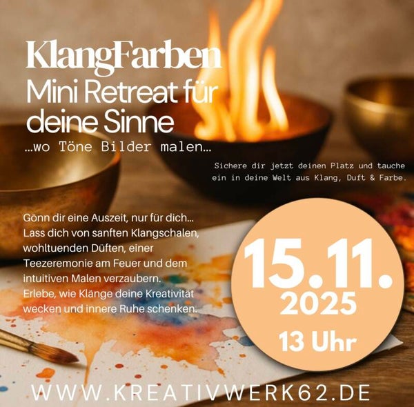 Samstag, 15.11.25 | 13 Uhr KlangFarben