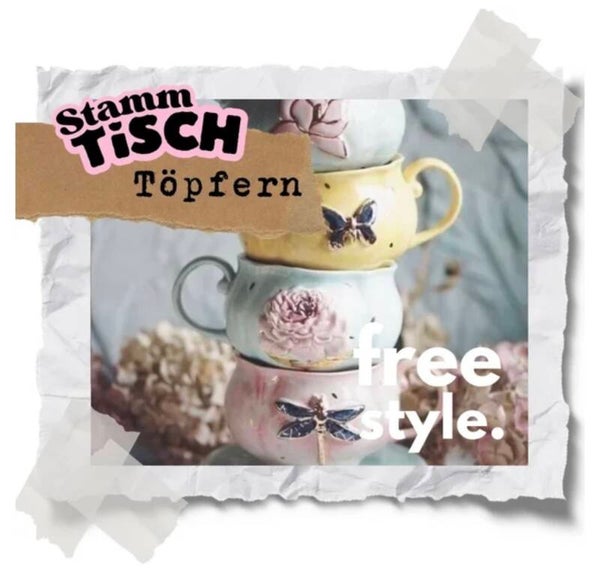 Mittwoch, 12.11.25 | 18.30 Uhr Töpfern Freestyle