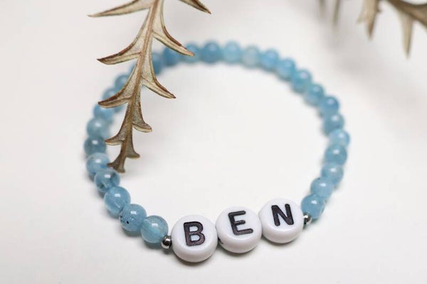 Baby Armband personalisiert Silber 925 oder Edelstahl Elemente