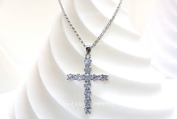 Kreuz Zirkonia – Collier oder Kette