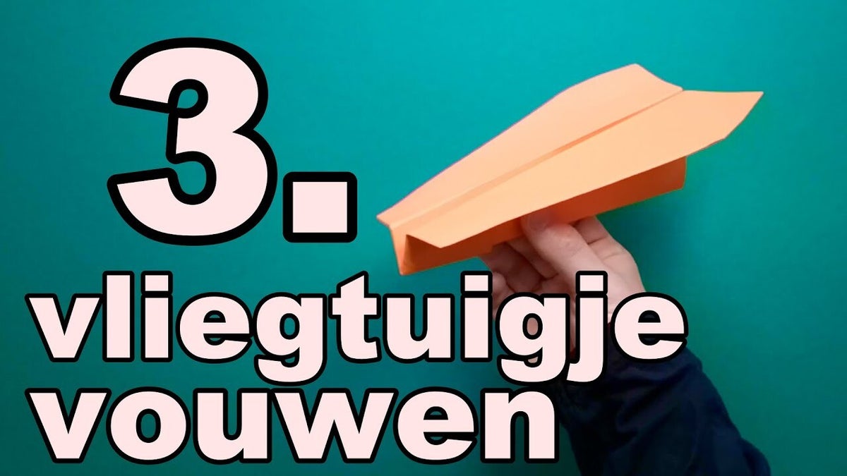 VLIEGTUIGJE VOUWEN / CREA IN DE KLAS | meesterrichard