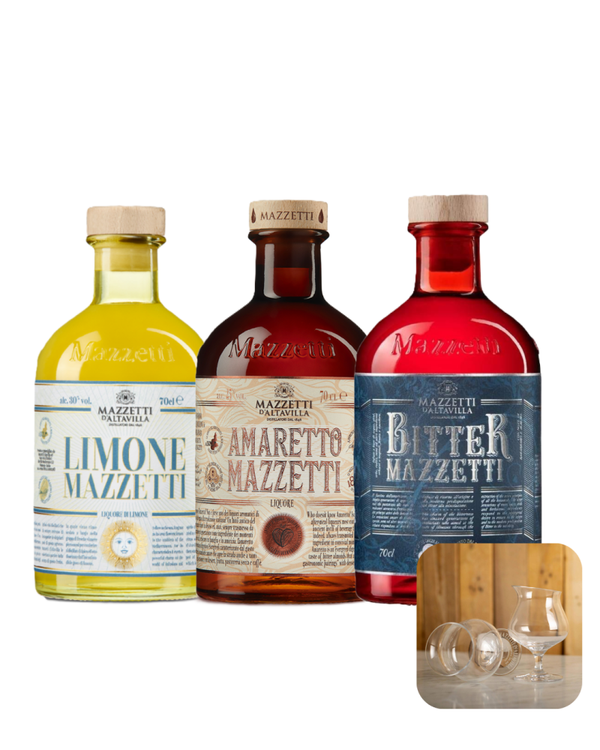 Mazzetti Icona-pakket: Limone + Amaretto + Bitter