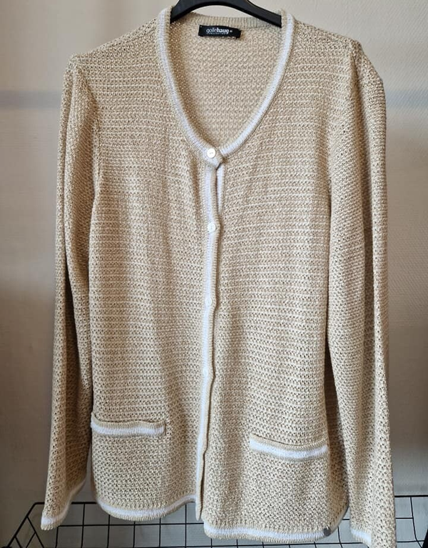 Vestje Goud Glitter 46