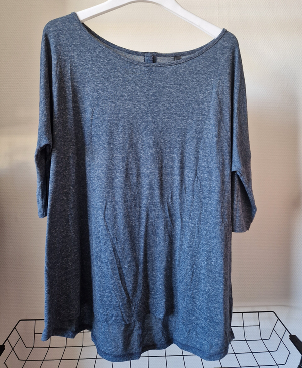 Blauwe Blouse Jurk S