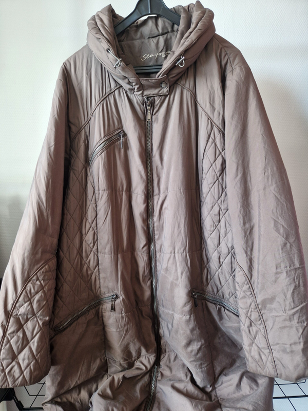 Bruine Lange Jas 48-50