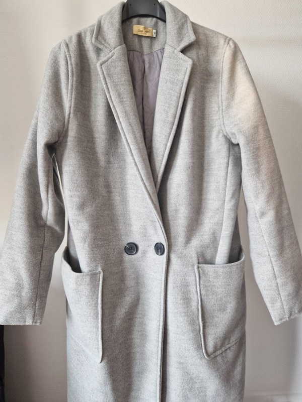 Grijze Lange Jas M