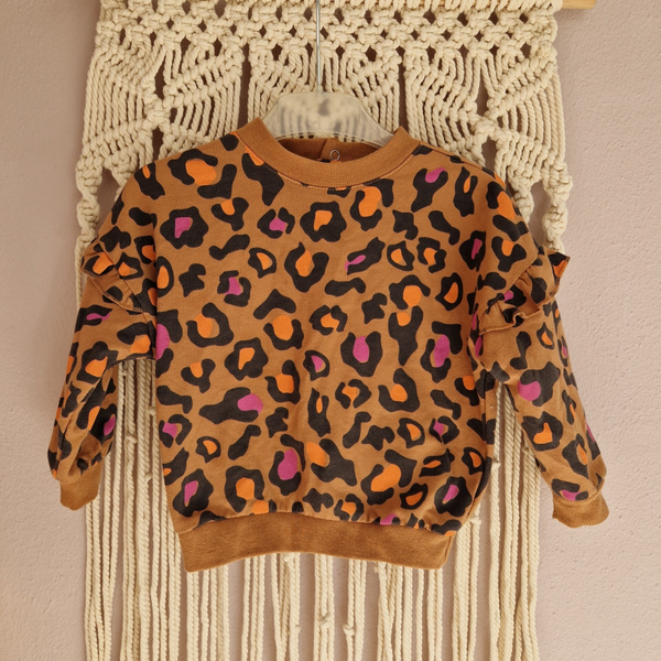 Panter Trui Oranje Paars 86