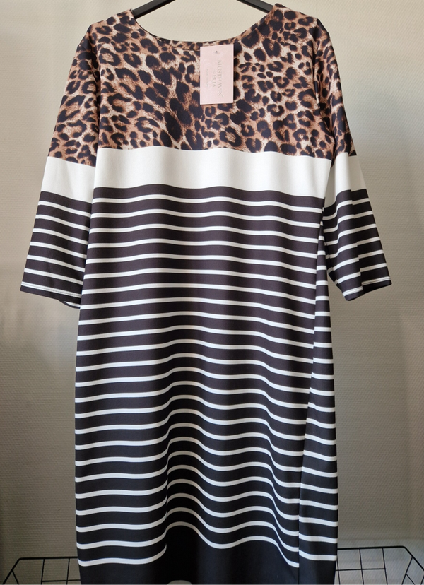 Jurk Panter Nieuw L-XL