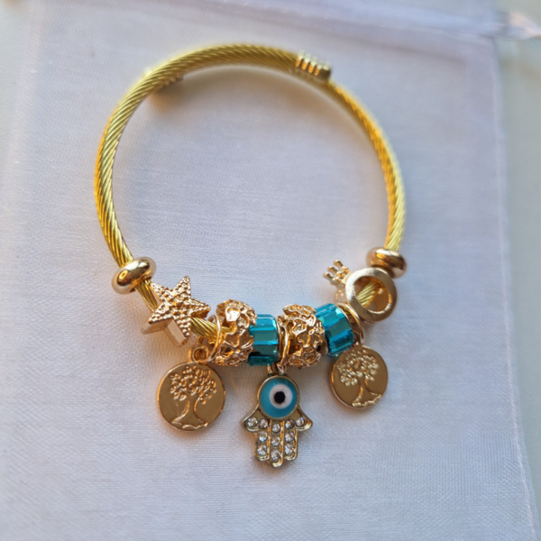 Silla Blue Eye Bracelet (Met bedels)