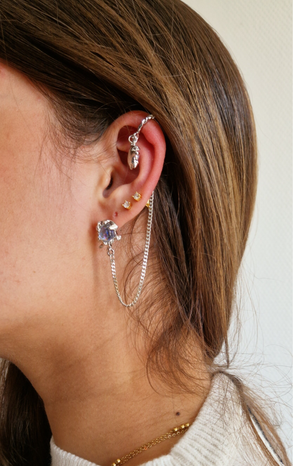 Purple Diamond Oorbellen