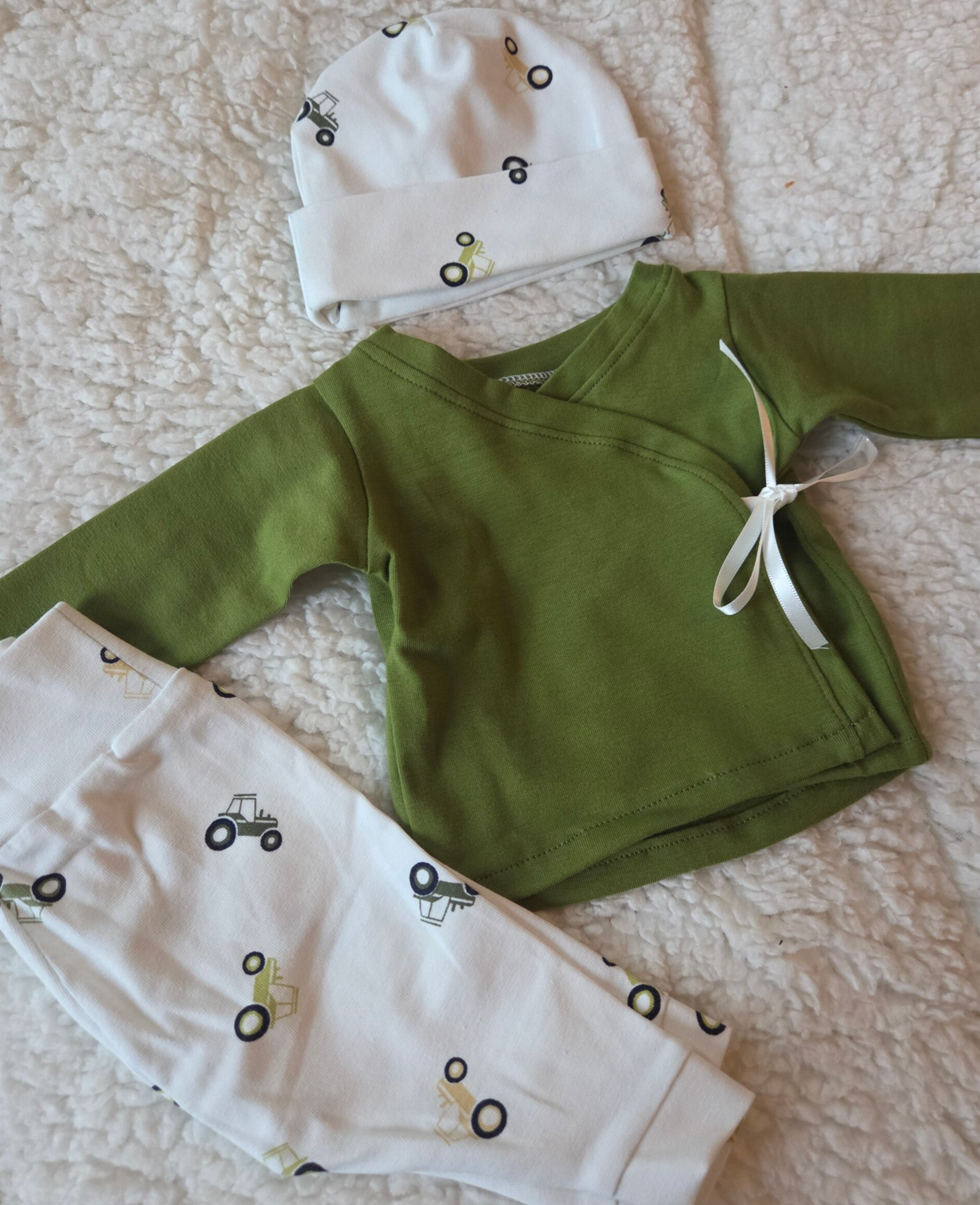 3 delige set auto's prematuur / dysmatuur handmade