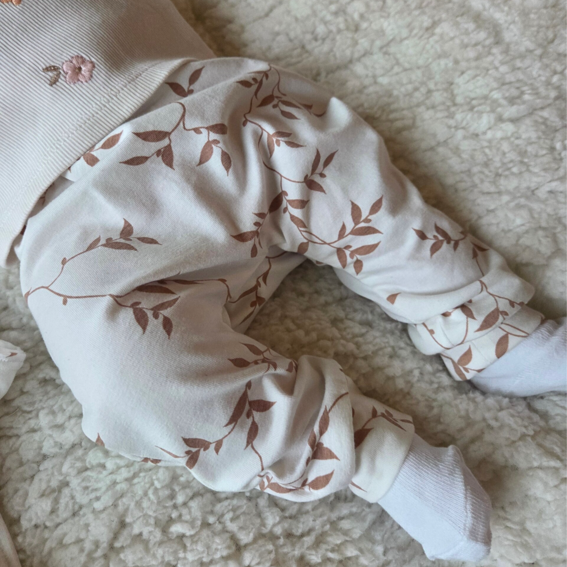 Herfst broekje + hoofdband Handmade