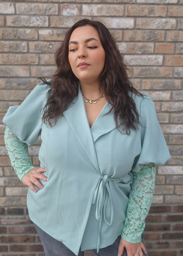 Fiona Blazer Mint (XL tot 48-50)