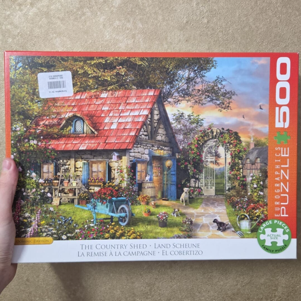 Puzzle country shed 500st (nieuw)