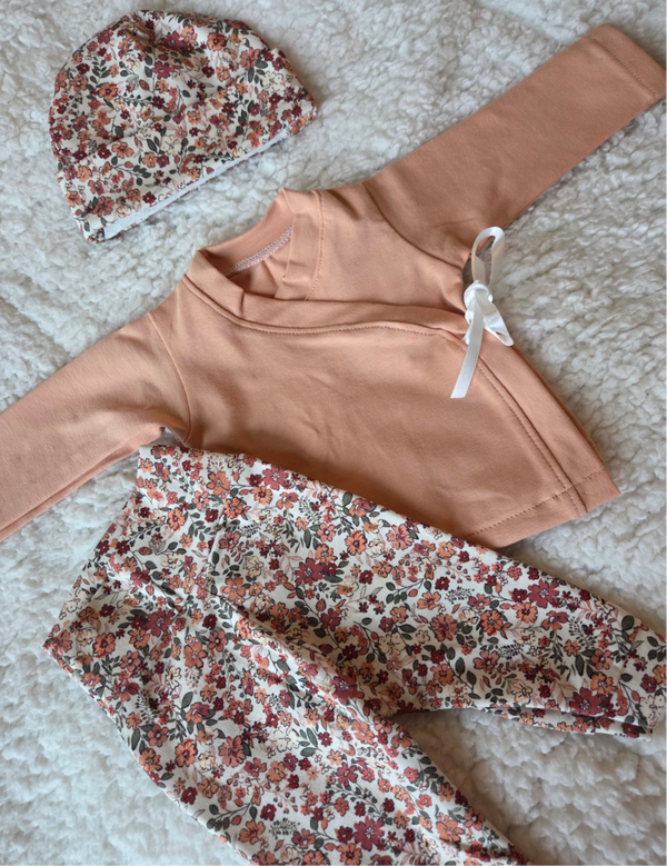 3 delige set zalm bloemen