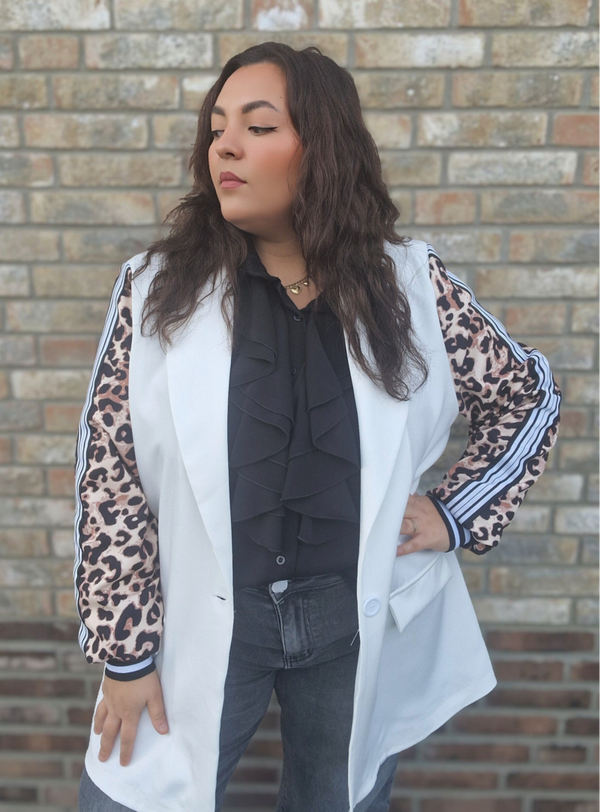 Panter Blazer wit (XL tot 48-50)