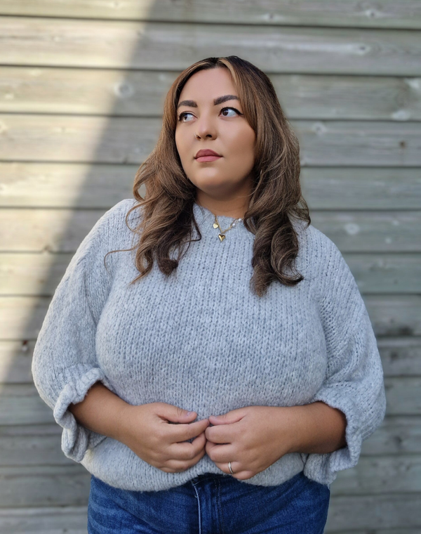 Ruffle Trui (Silver)