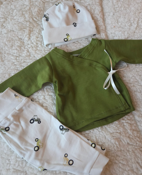 3 delige set auto's prematuur / dysmatuur handmade