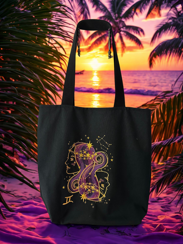 Gemini Zodiac Astrology Tote Bag