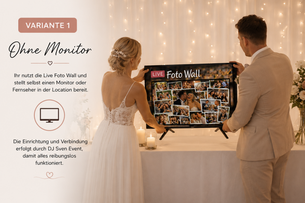 Wedding Hub Upgrade – Live Foto Wall freischalten