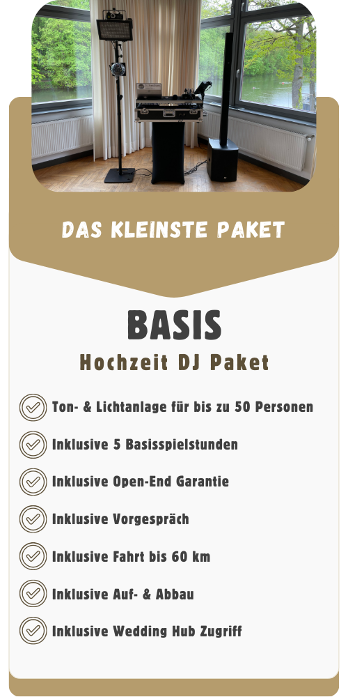 Hochzeit DJ Paket Basis DJ Sven Event