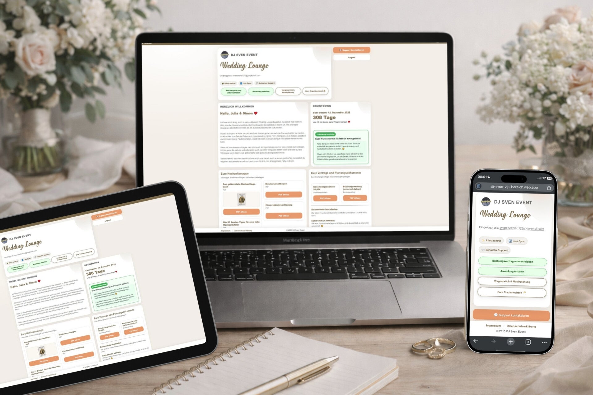 Hochzeit DJ Persönliche Hochzeitszentrale DJ Sven Event