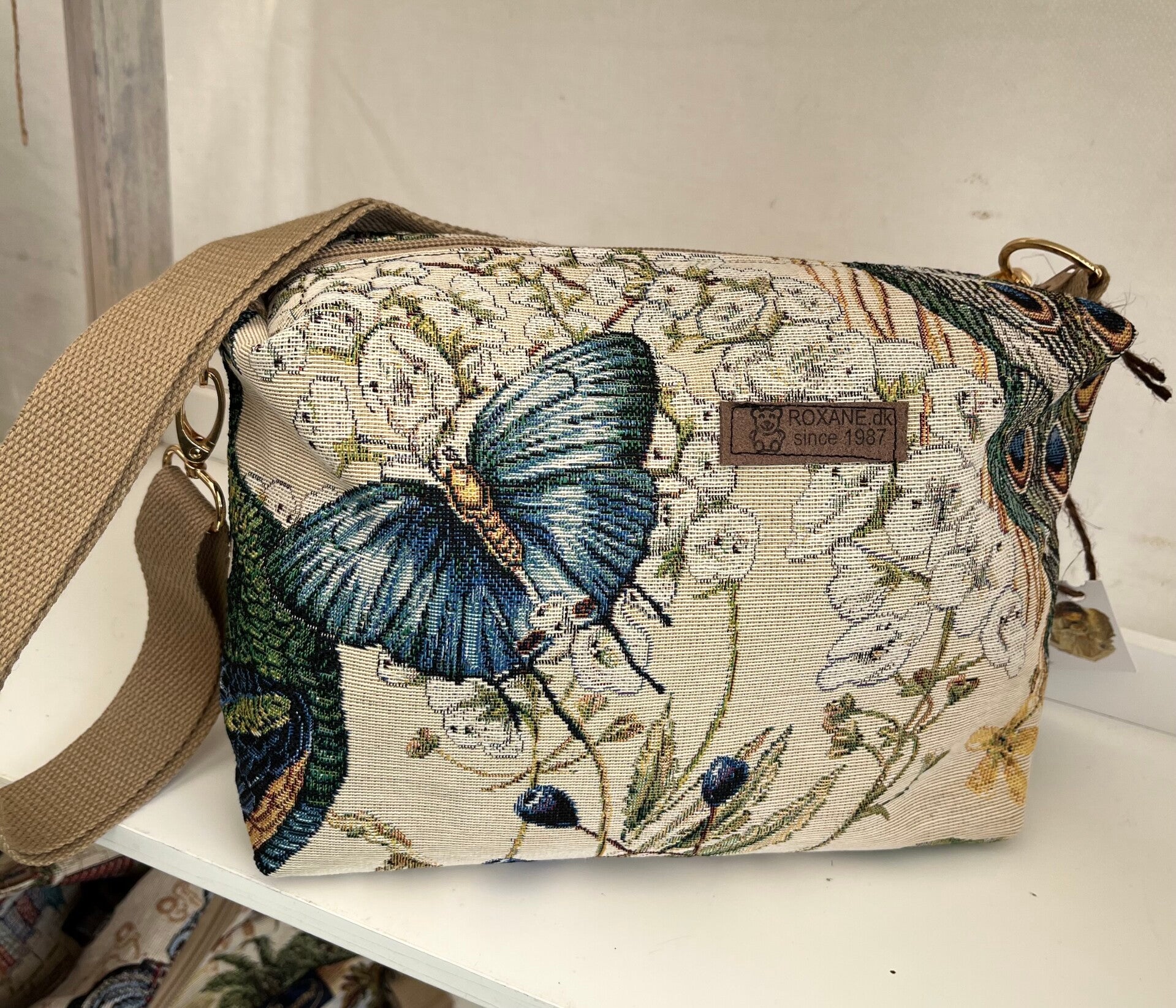 Crossover påfugl beige