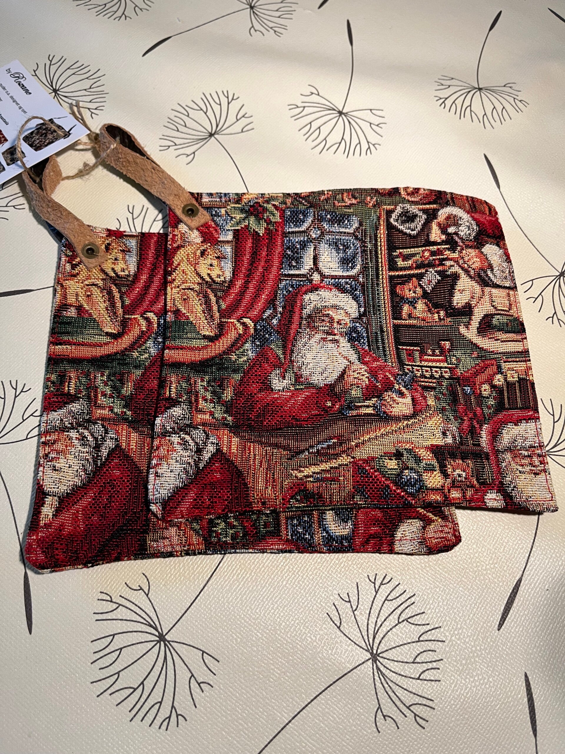 Grydelapper i gobelin jul