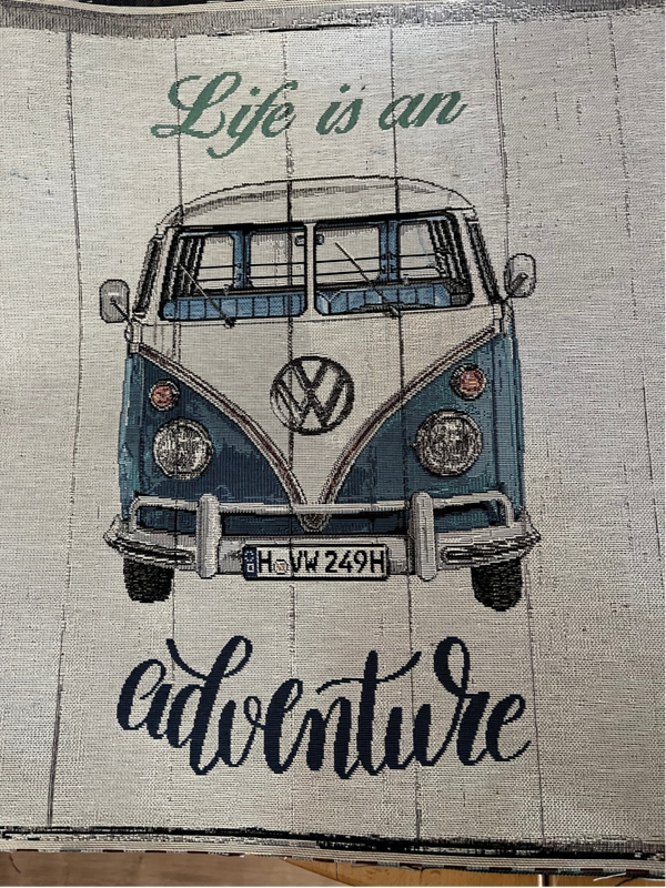 Pudebetræk  blå WV