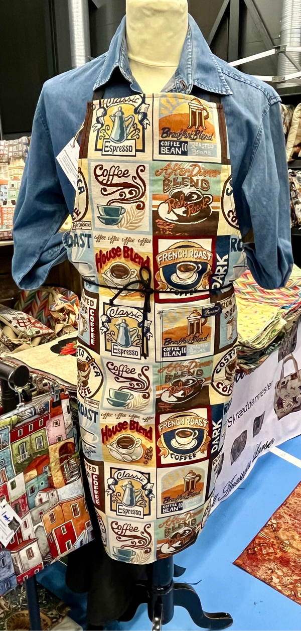 Forklæde i gobelin coffee