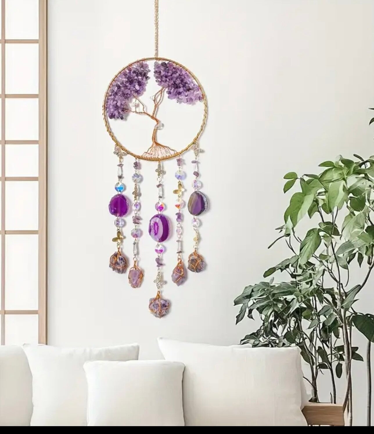 Livets træ m/ametyst lilla