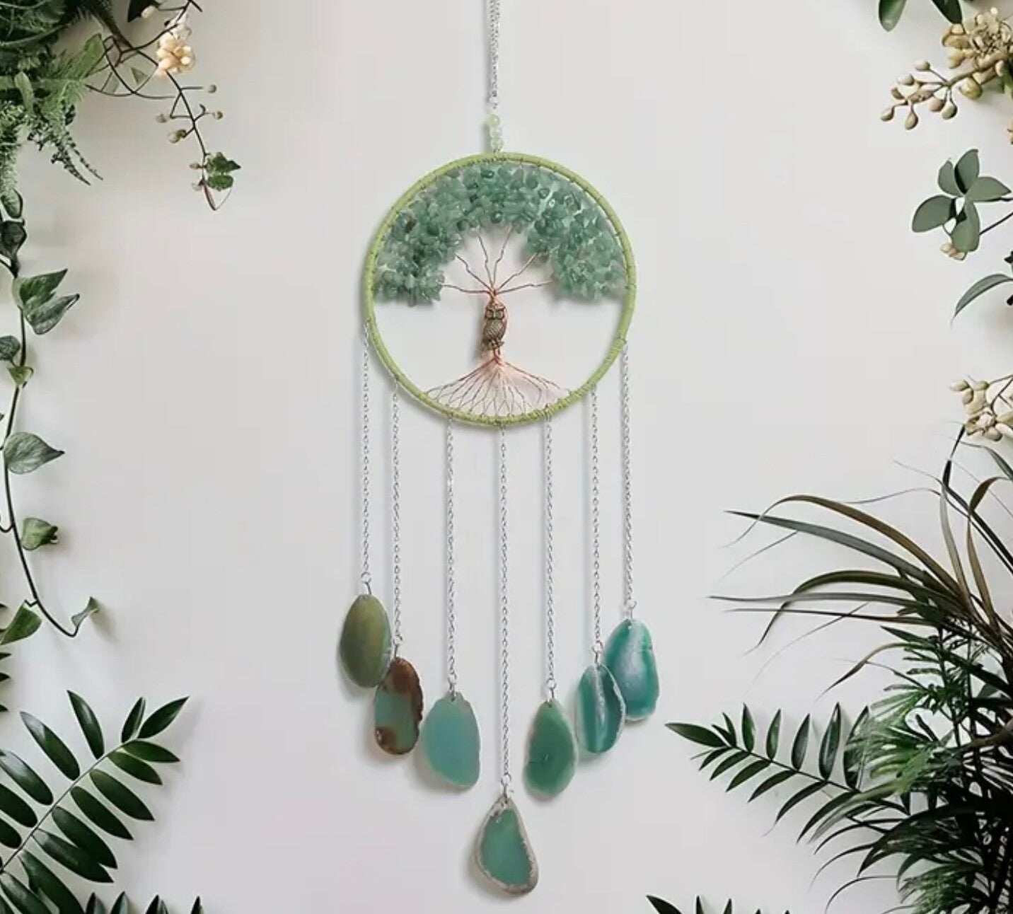 Livets træ Grøn aventurine krystal