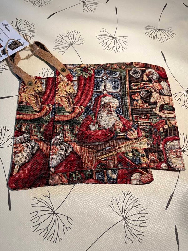 Grydelapper i gobelin jul