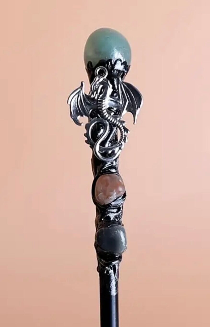 Krystal stav med aventurin