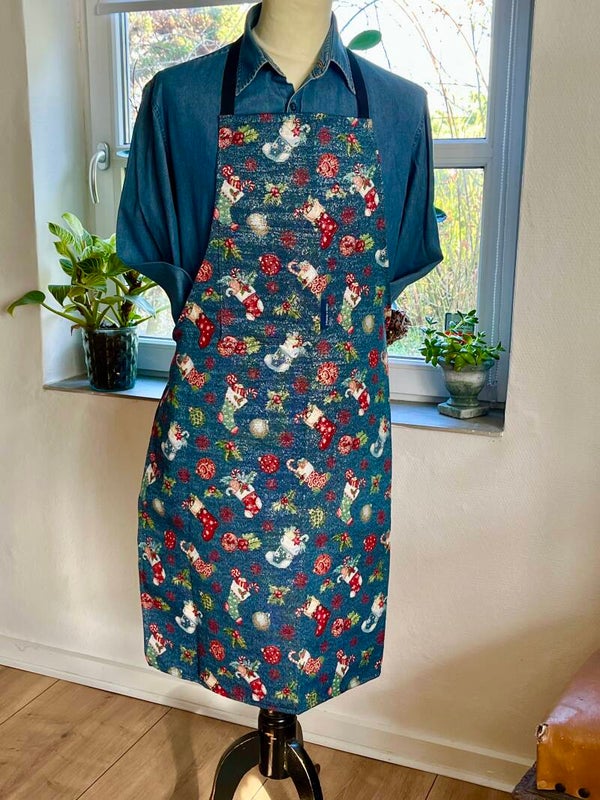 Forklæde i gobelin julemotiv 3