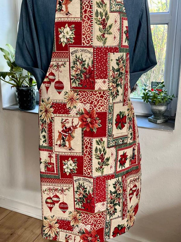 Forklæde i gobelin julemotiv 2