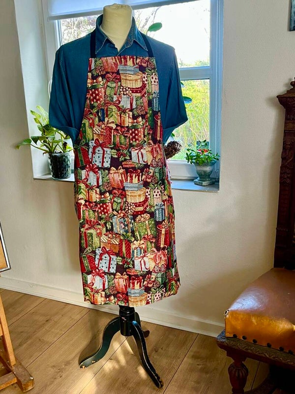 Forklæde i gobelin julemotiv 1