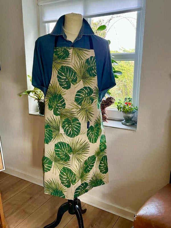 Forklæde i gobelin philidendrum