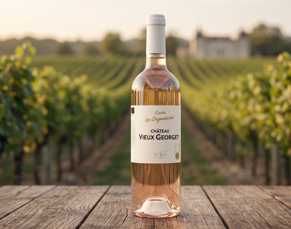 CHÂTEAU VIEUX-GEORGET Cuvée Les Signatures Rosé — Rosé bio élégant du Sud-Ouest
