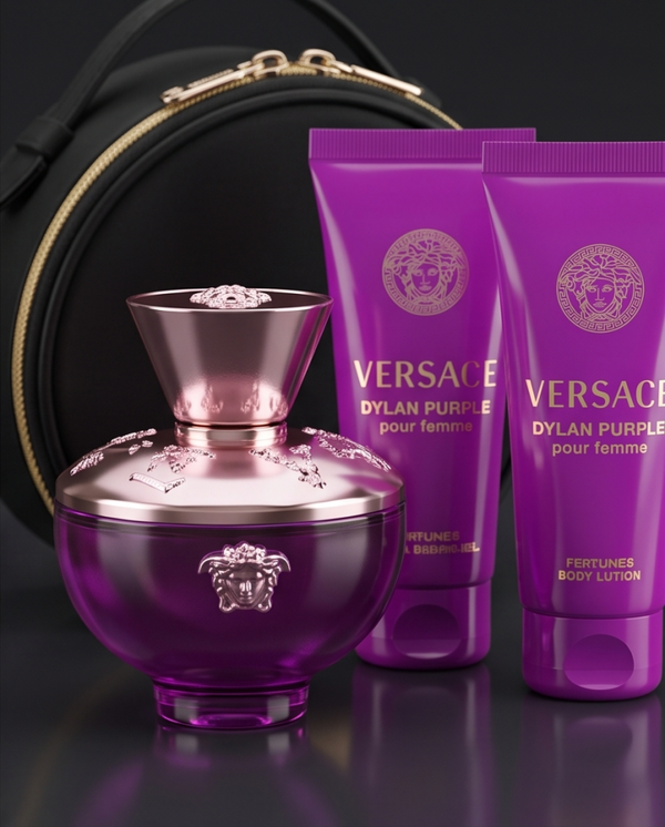 Dylan Purple Pour Femme by Versace 100ml EDP 4 Piece Gift Set