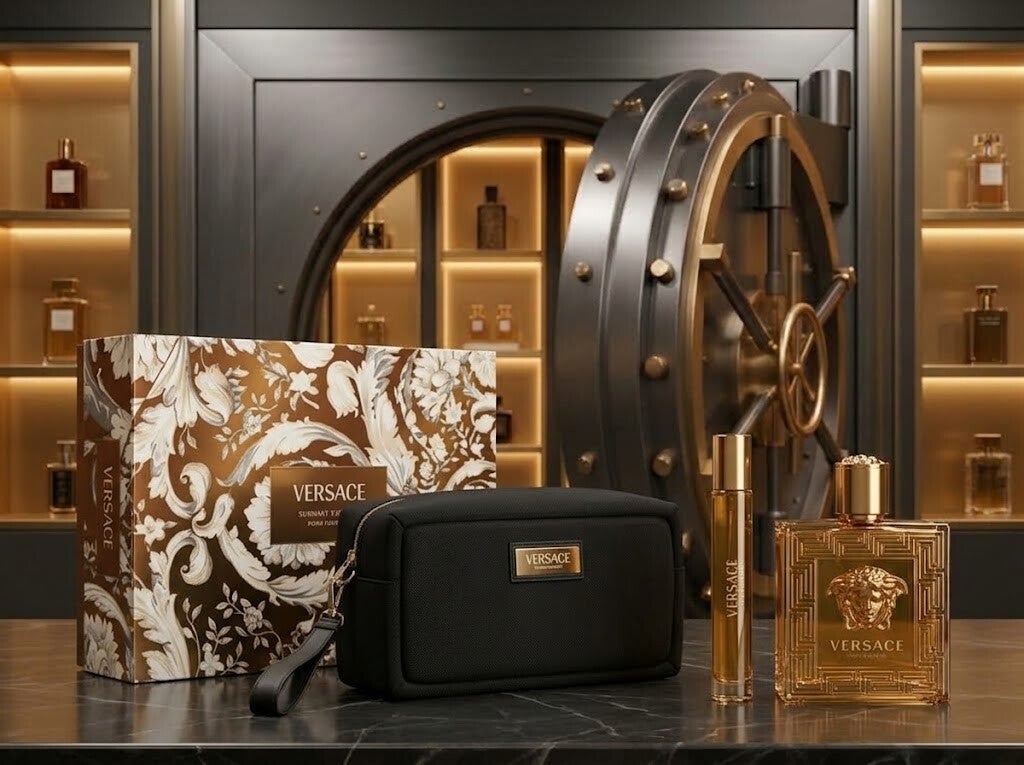 VERSACE EROS NAJIM PARFUM 100ML — 3 PIECE GIFT SET