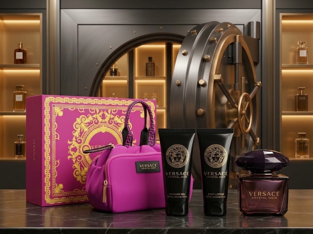 Crystal Noir by Versace 90ml EDT 4 Piece Gift Set