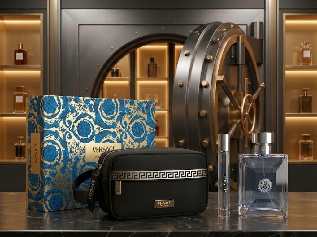 VERSACE POUR HOMME EDT 100ML — 3 PIECE GIFT SET