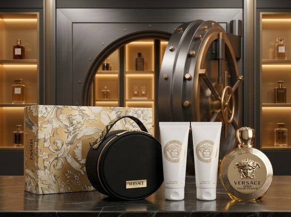 VERSACE EROS POUR FEMME EDP 100ML — 4 PIECE GIFT SET