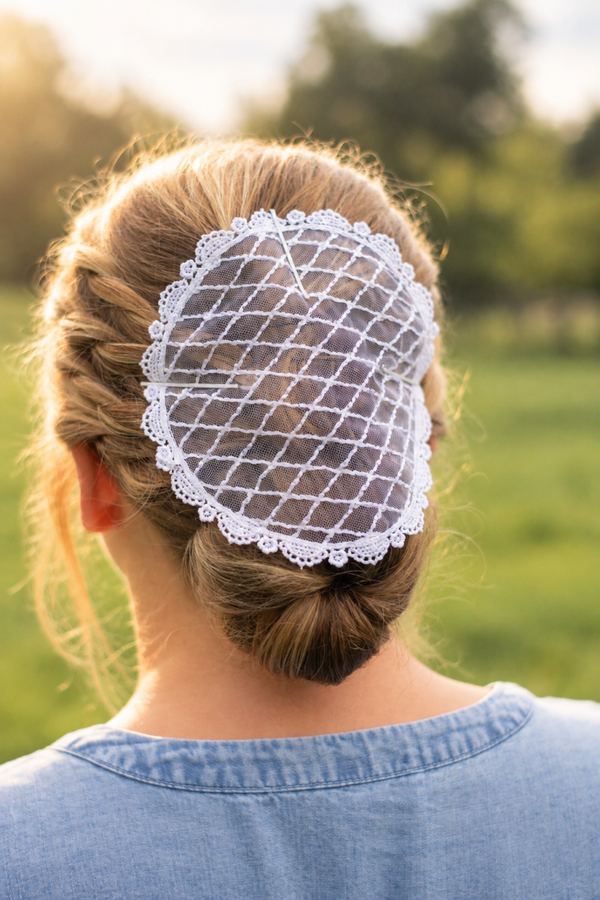 Diamond Sparkle mesh- white