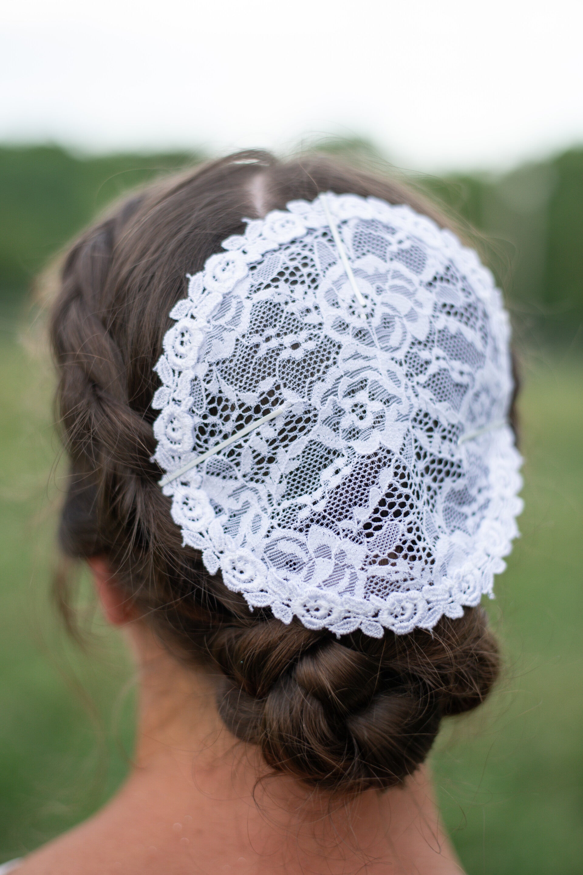 rose lace- white