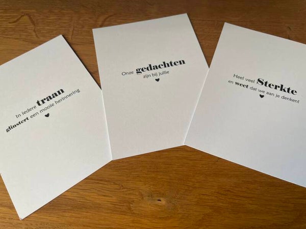 Condoleance kaarten