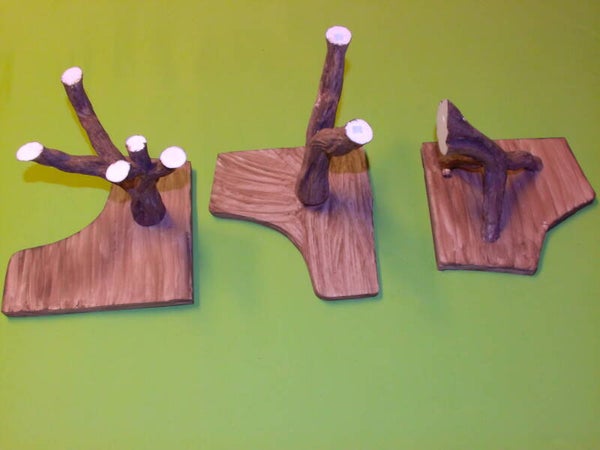 Wand-Etagere Imitationsholz - 3D Print