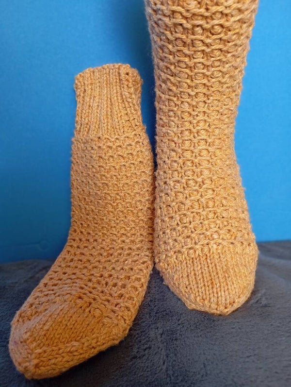Gestrickte Socke Unisex Größe -  № 38